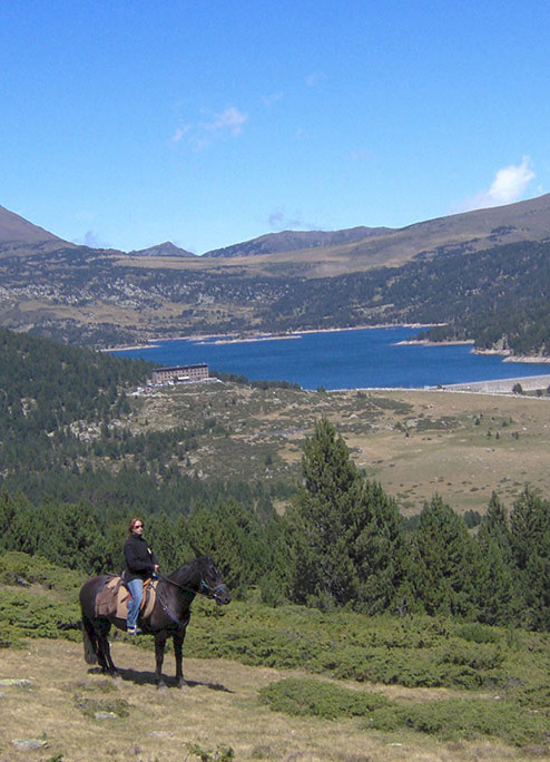 Pronenade à cheval au lac des bouillouses